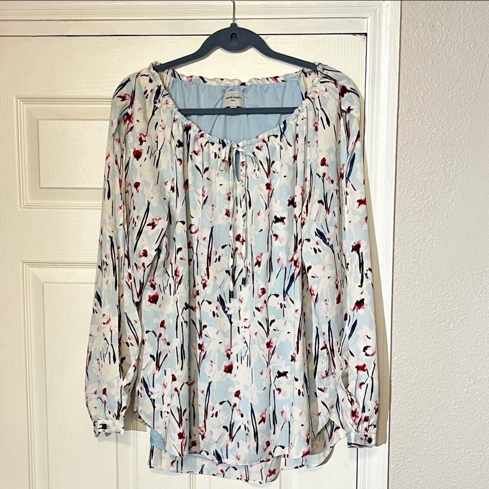 Haute Hippie Top Womens Floral Romantic Boho Flowy Vintage 70s